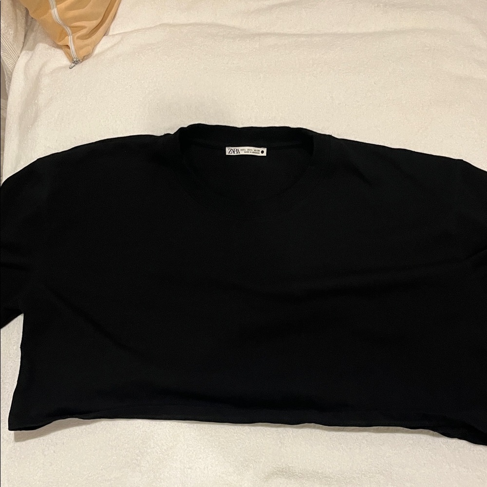 Zara Elegant Black Tee